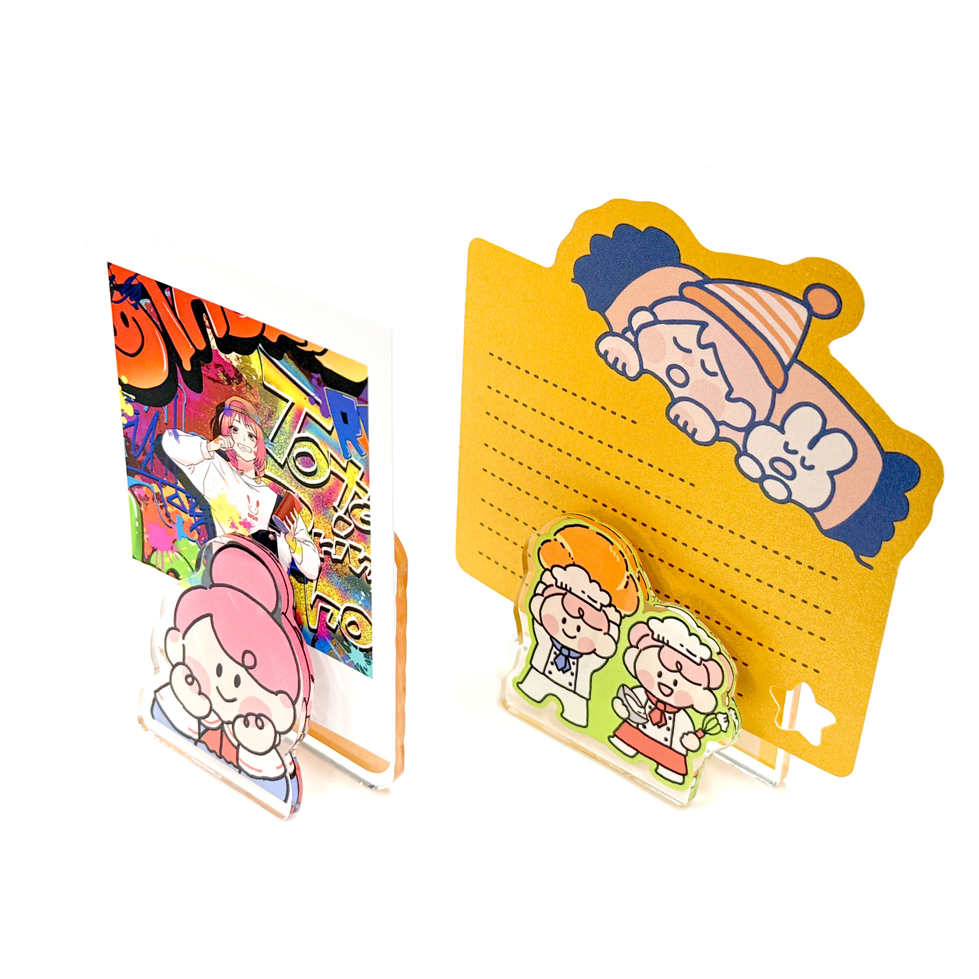 アクリルメモスタンド