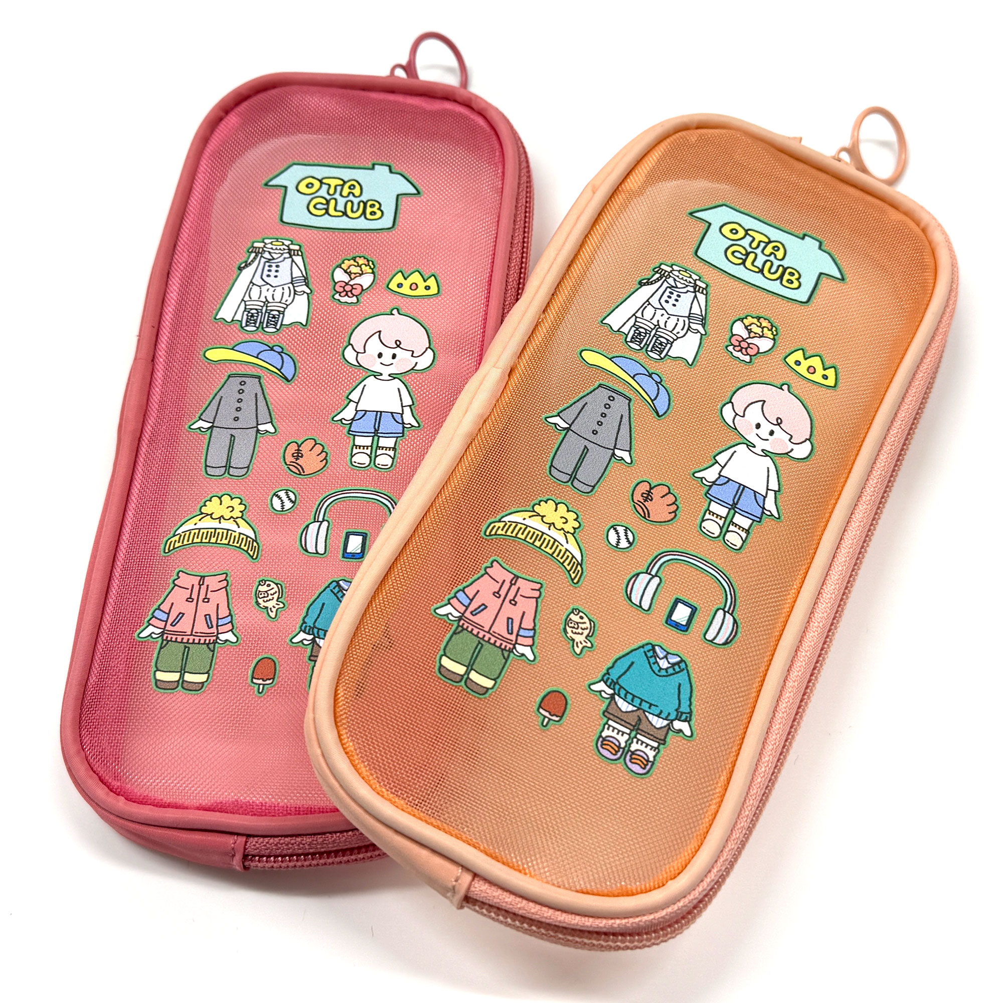 長方形ハードメッシュポーチ