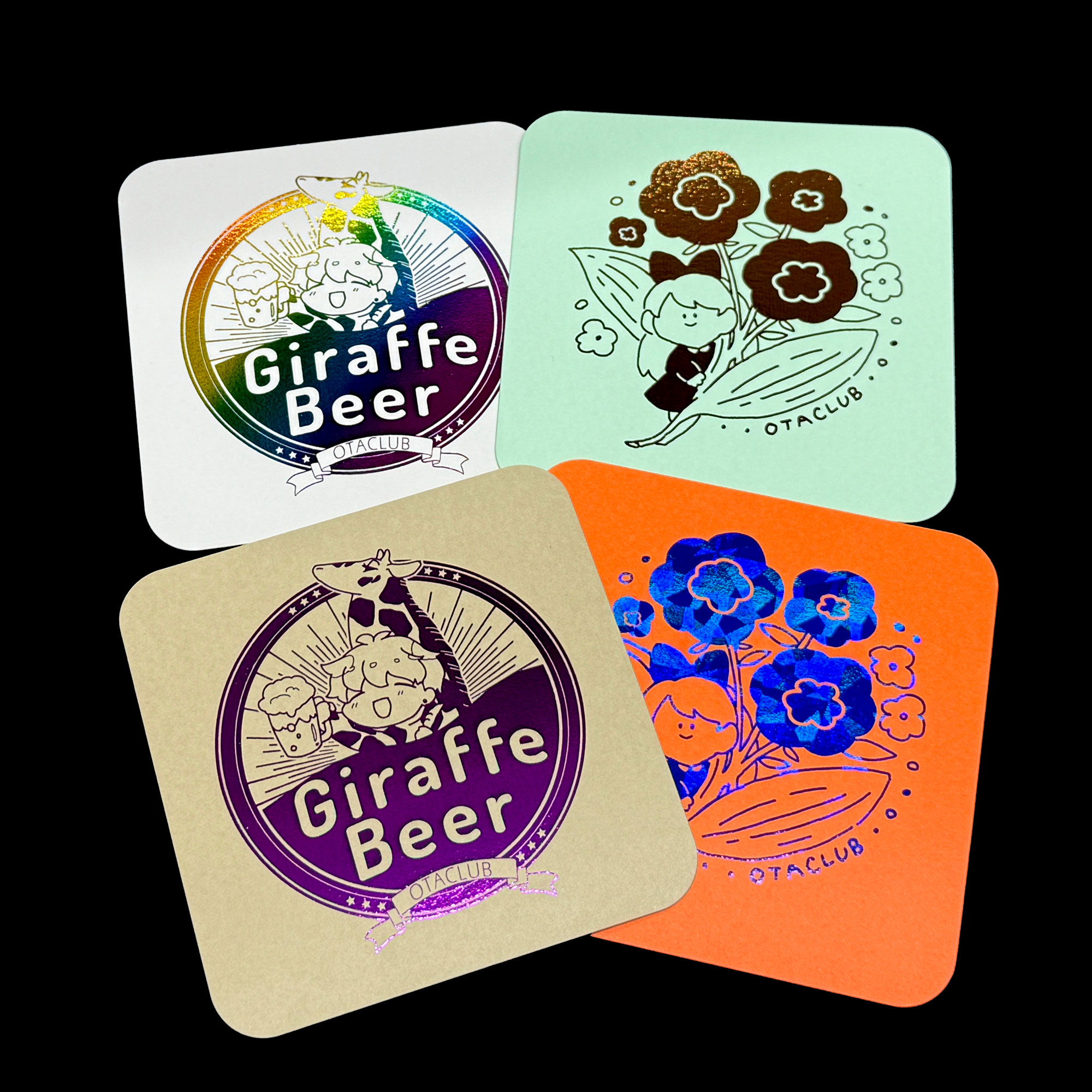 コースター - 全面箔 紙コースター 制作発送価格表 | 同人誌印刷所おた