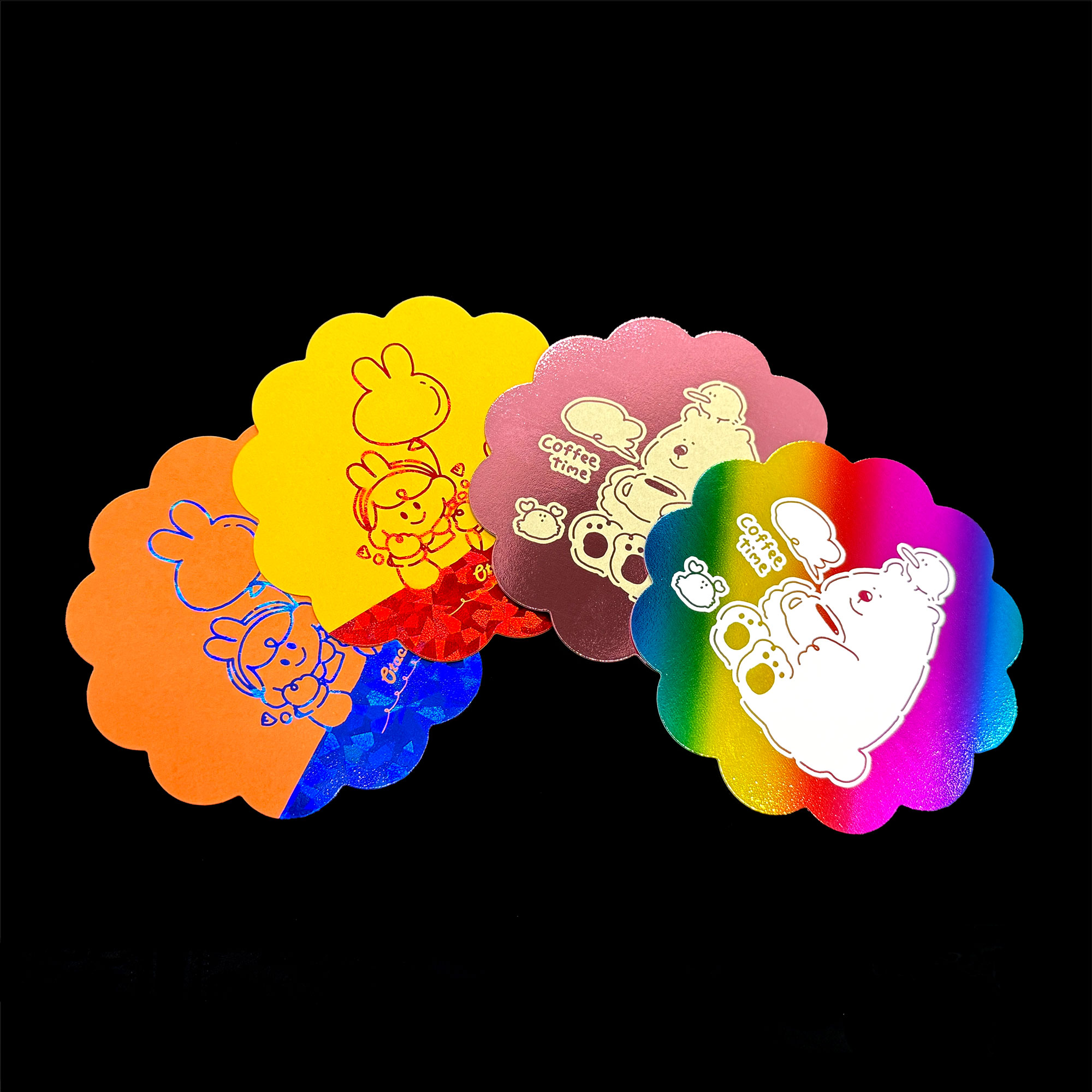 コースター - 全面箔 紙コースター 制作発送価格表 | 同人誌印刷所おた